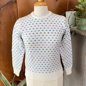 Vintage 70s 80s Knit Pattern Sweater